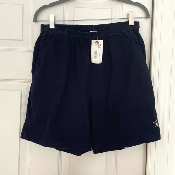NWT Sporty & Rich Gym Shorts - Navy - Picture 1 of 3